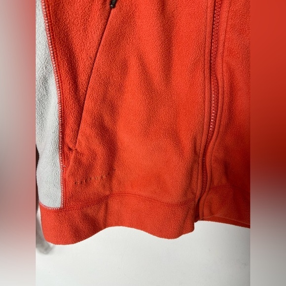 Nike ACG Womens Size Medium Fleece Jacket Full Zip Orange Grey Therma Fit - Picture 4 of 9
